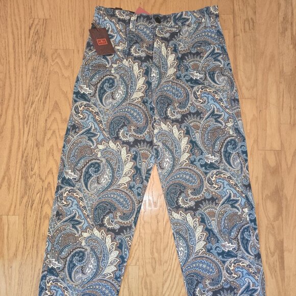 NWT Etro Gibson Paisley Jeans. IT44, US8 - Picture 7 of 12